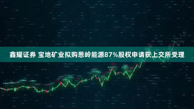 鑫耀证券 宝地矿业拟购葱岭能源87%股权申请获上交所受理