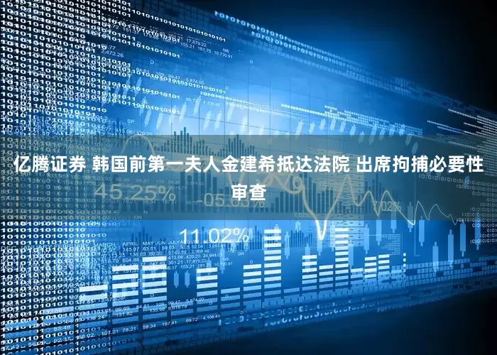 亿腾证券 韩国前第一夫人金建希抵达法院 出席拘捕必要性审查